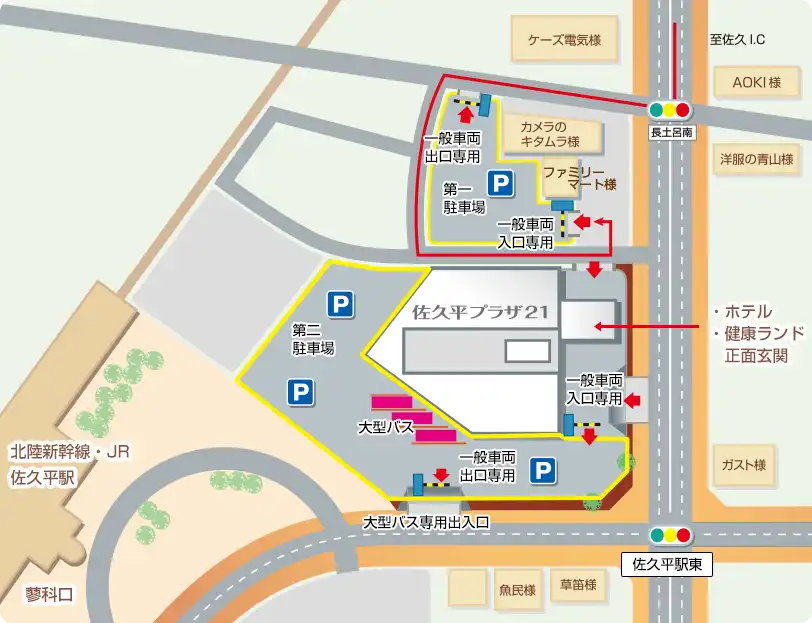 駐車場のマップ