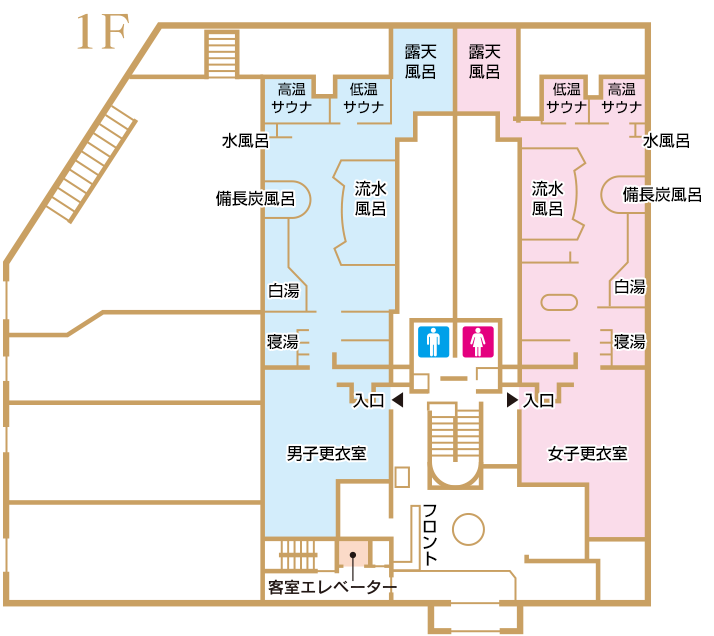健康ランド 施設マップ